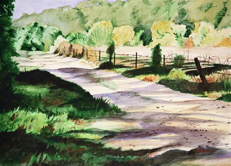 Country Road Painting By Christopher Reid Fine Art America