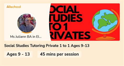 Social Studies Tutoring Private 1 To 1 Ages 9 13 Live Interative
