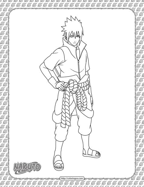 Anime Sasuke Uchiha Coloring Page Turkau Sexiz Pix