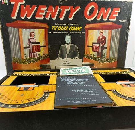 Quiz Show Vintage Board Game 1950s Twenty One Tv Show Vintage Board