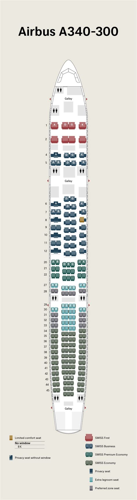 Lufthansa Seating Chart A340 300 Elcho Table