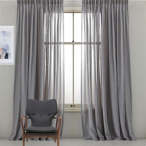 Bristol Pinch Pleat Sheer Curtains Grey Quickfit