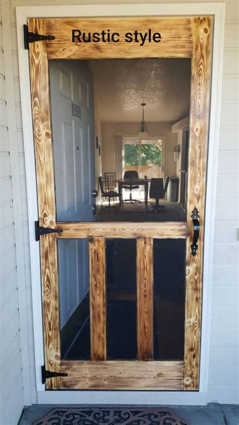 Rusticcountry Custom Screen Doors Perfect For Front Or Rear Entryway