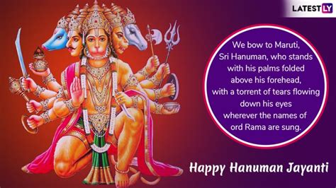 The day falls on the 15th day of shukla paksha in the month of chaitra, which is a purnima. Happy Hanuman Jayanti 2019 Greetings: Best WhatsApp ...
