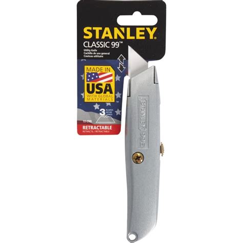 Buy Stanley Classic Retractable Utility Knife Gray