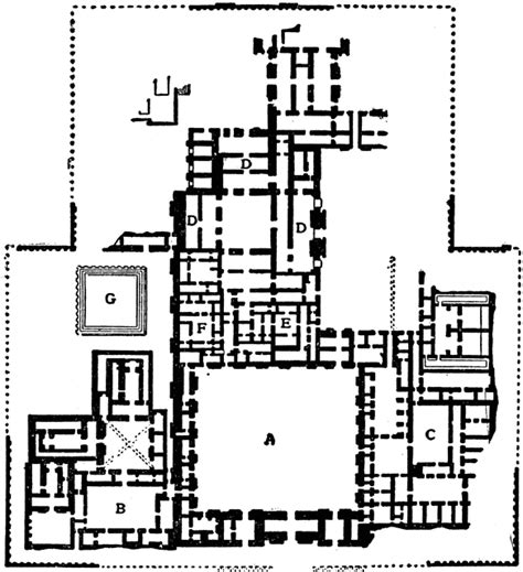 Plan Of The Palace At Khorsabad 722705 BC ClipArt ETC