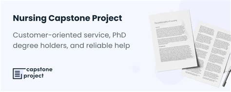 Nursing Capstone Project Writing Service For Your Success