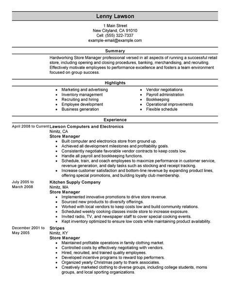 Assist other sales advisors with sales when asked. Cv Template Retail Supervisor http://webdesign14.com ...