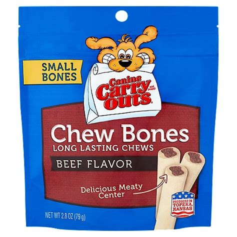 Canine Carry Outs Beef Flavor Chew Bones Dog Snacks 28 Oz