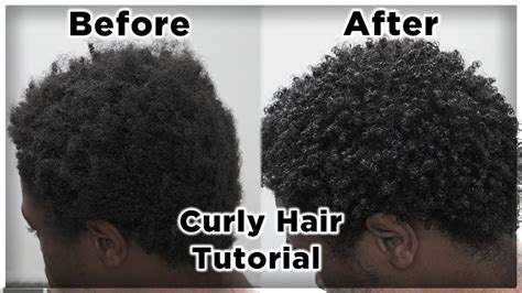 Mens Curly Hair Tutorial Defined Curls On 4b4c Hair King Infinity