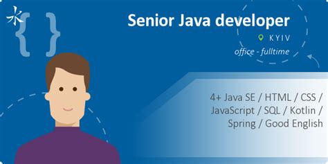 Senior Java Developer Kyiv It Jobs