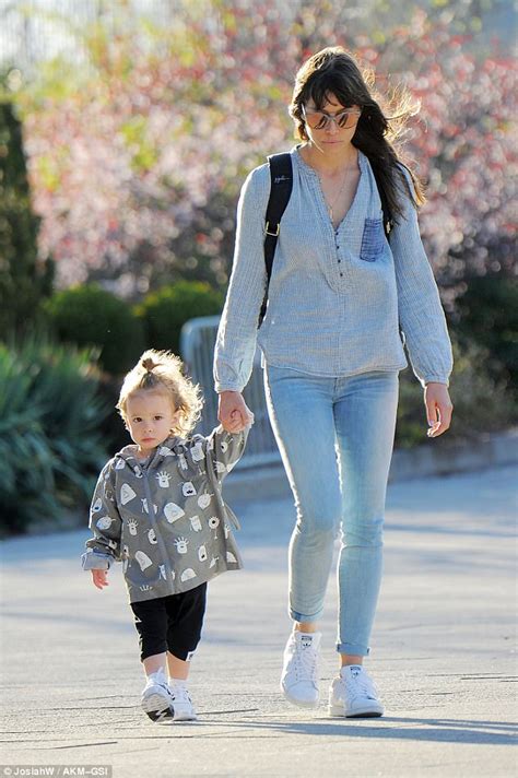 Jessica Biel Walks Hand In Hand With Adorable Son Silas Daily Mail Online