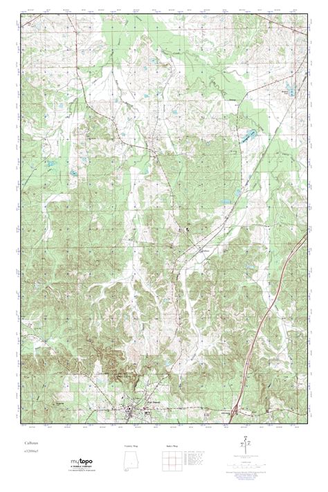 Mytopo Calhoun Alabama Usgs Quad Topo Map