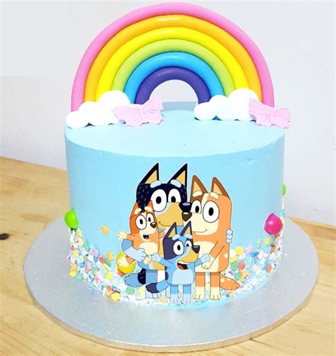 Rainbow Bluey Cake