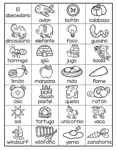 Spanish Alphabet Chart Printable Alfabeto Espanol Spanish Alphabet
