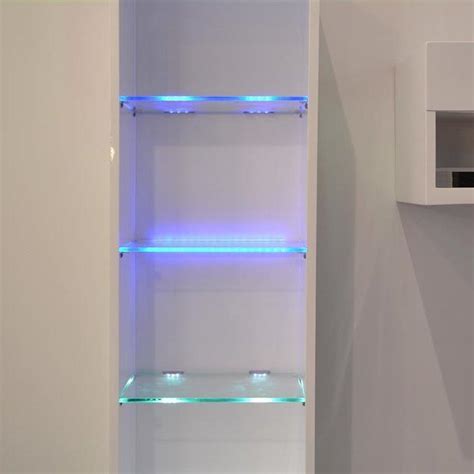 With strip lights, you get to choose from different colors, tones of white, brightness levels, and dimming capabilities. AIBOO Under Cabinet LED Lights for Glass Edge Shelf Back ...