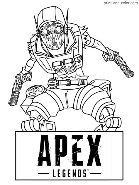 Apex Legends Coloring Pages Print And Color Com Coloring Pages Personalized Coloring Book