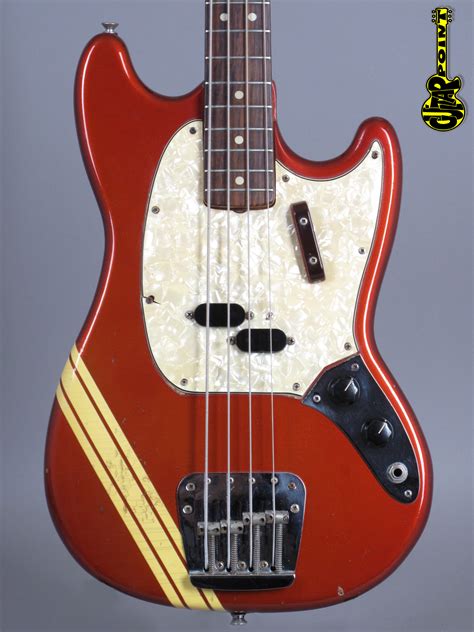 1973 Fender Mustang Bass Competition Red Guitarpoint