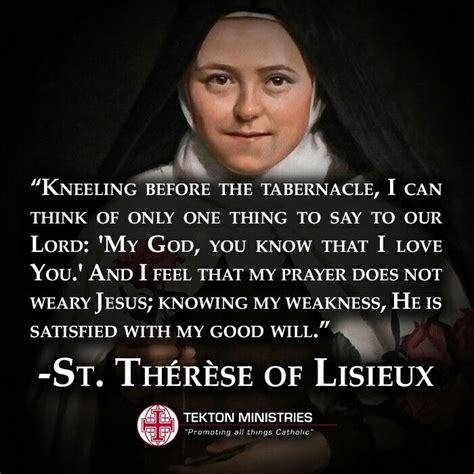 ~st Therese Of Lisieux With Images Saint Quotes Catholic Catholic