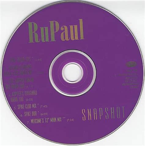 Rupaul Snapshot Us Promo Cd Single Cd5 5 78971