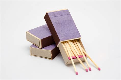 Three Matchboxes Wooden Matches With Pink Heads By Matchhouse