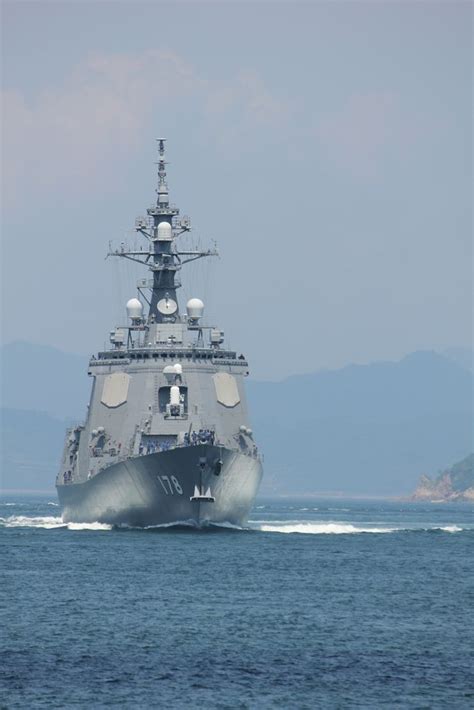 Aegis Equipped Destroyer Of Japan Navy Kurushima Japan 海軍 戦艦 海上自衛隊