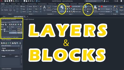 How To Create Layers And Blocks For Your Mep Project Using Autocad Youtube