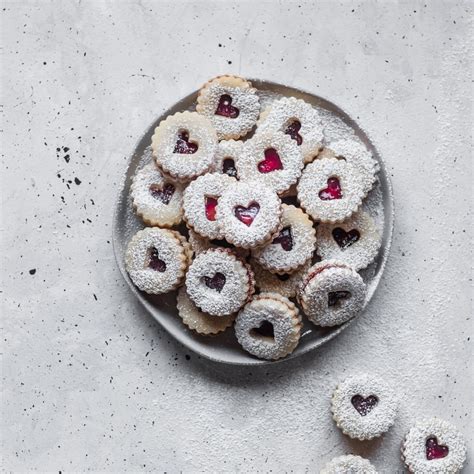 Shortbread Linzer Cookies With Raspberry Jam Sunday Table