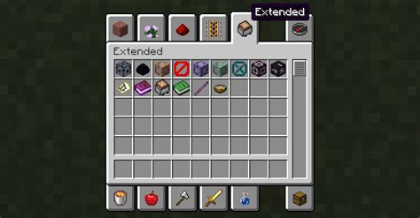 Extended Creative Inventory Mods Minecraft Curseforge