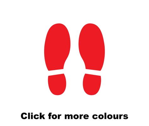 Indoor Shoe Print Floor Stickers Customark Limited