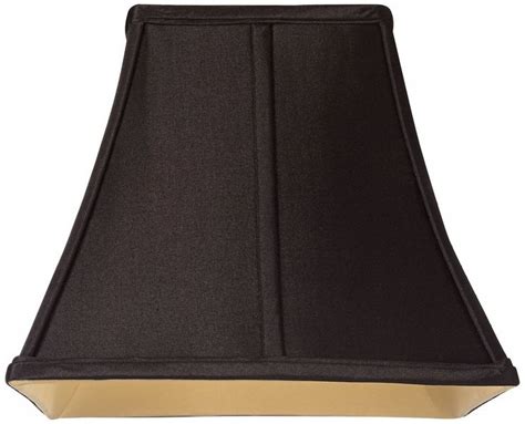 Medium Square Curved Black Lamp Shade 6 Top X 14 Bottom X 95 High