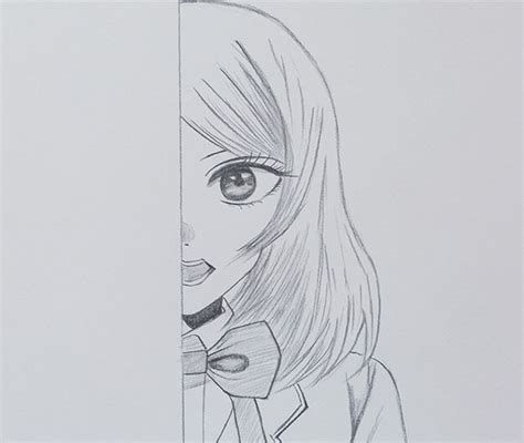 How To Draw Half Face Chitose Amano Easy How To Draw