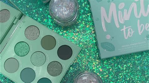 colourpop cosmetics mint to be palette 1st impressions 👀 youtube