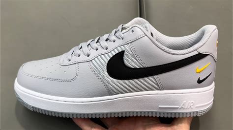 Nike Air Force 1 Low Double Swoosh Wolf Grey Shoes Youtube