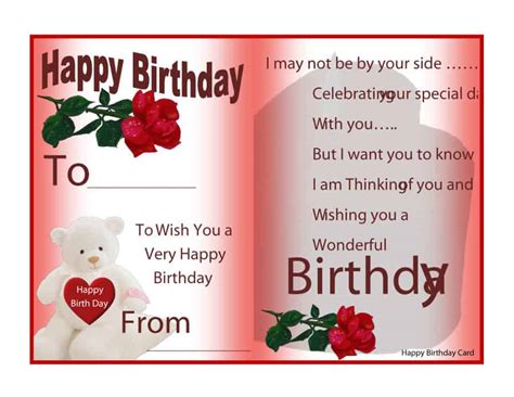 Free Free Birthday Card Templates Word Excel Formats