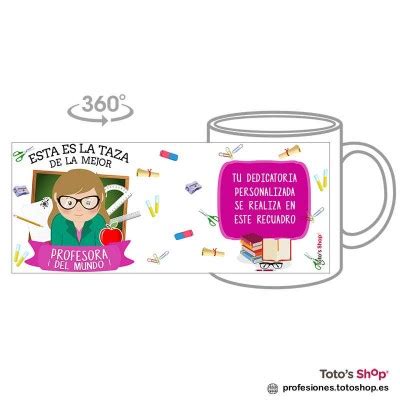 Taza Personalizada La Mejor Profesora I Totos Shop