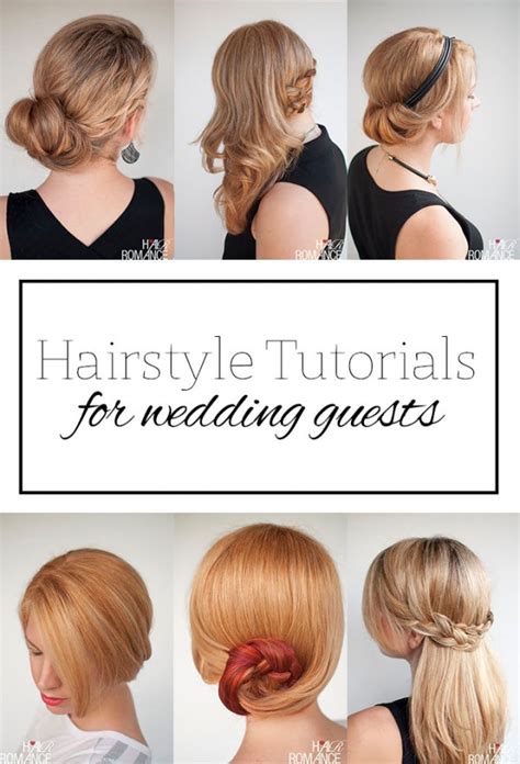 Top 5 Hairstyle Tutorials For Wedding Guests Hair Romance