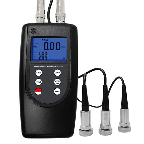 Digital Vibration Meter Piezoelectric Sensor Hz KHz Frequency Acceleration Displacement