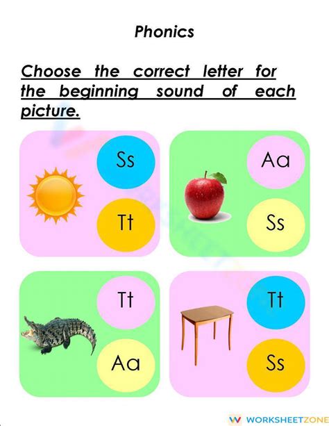 Initial Sounds Worksheet