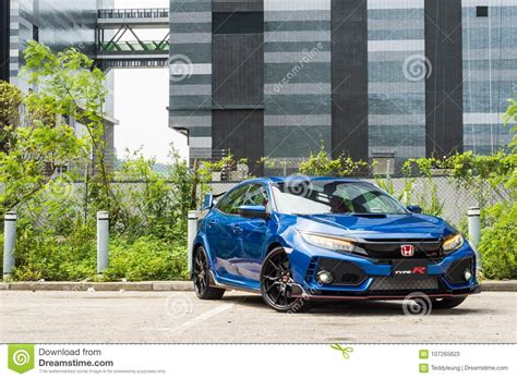 The honday civic type r is 'far more than a hot hatch' and impressed on mondello track. Honda Civic Type R 2017 Test Drive Day Editorial Stock ...