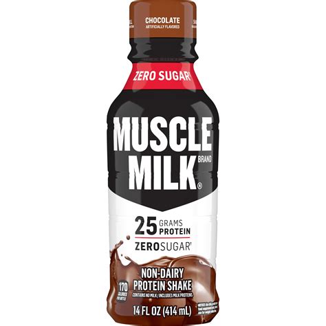 Muscle Milk Genuine Protein Shake Chocolate 25g Protein 14 Oz Bottle