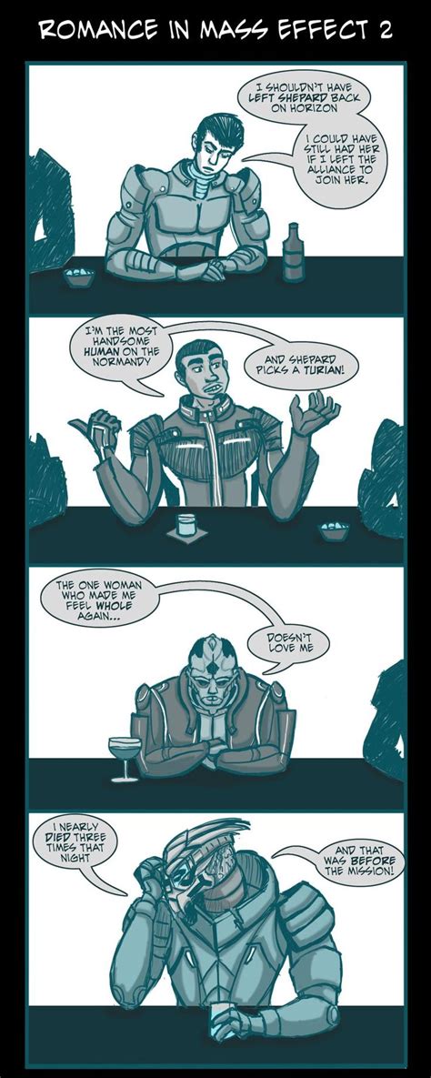 Me2 Romance By Raptorix On Deviantart In 2020 Mass Effect Funny