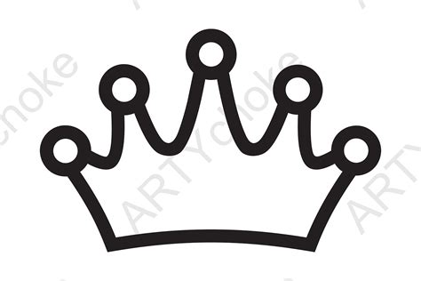 Tiara Crown Svg File Ready For Cricut Grafica Di Artychokedesign