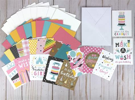 Birthday Card Making Kit Make Your Own Cards Diy Card Kit Etsy