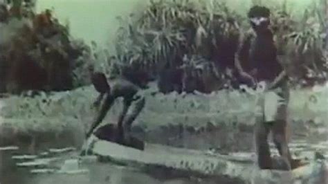 Incredible Footage From 1949 Shows Aboriginals Hunting For Crocodiles