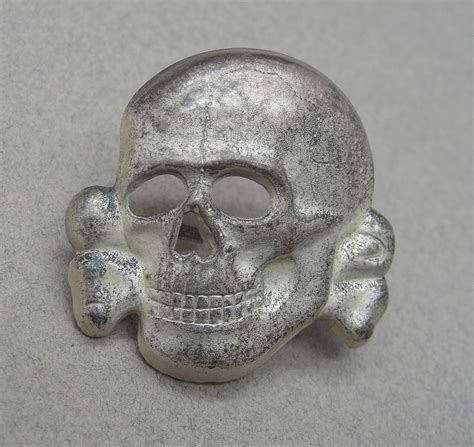 Ss Visor Cap Skull Deschler Like Variant Original German Militaria