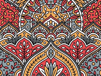 pattern bits | Graphic design pattern, India pattern, Indian illustration