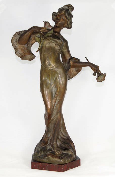 Art Nouveau Metal Sculpture Of Francesco Flora Catawiki
