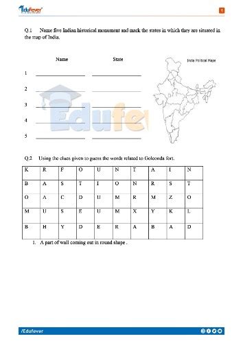 Free Download Cbse Class 5 Evs Revision Worksheet