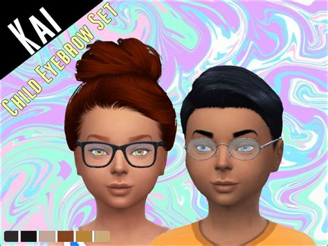 The Sims Resource Child Eyebrow Set 1